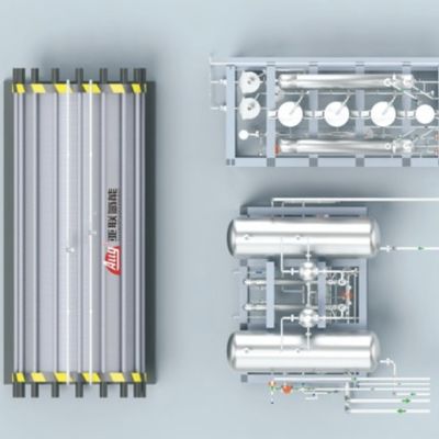 1000NM3/H Elettroliesi del generatore di idrogeno fino al 99,999% di purezza di uscita