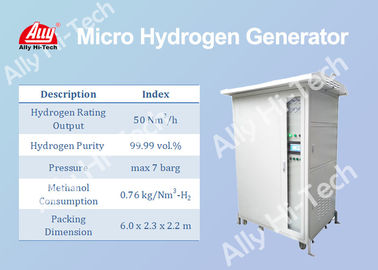 comprare Micro generatore compatto dell'idrogeno da metanolo che riforma l'uscita di valutazione di 50 Nm3/H online manufacture